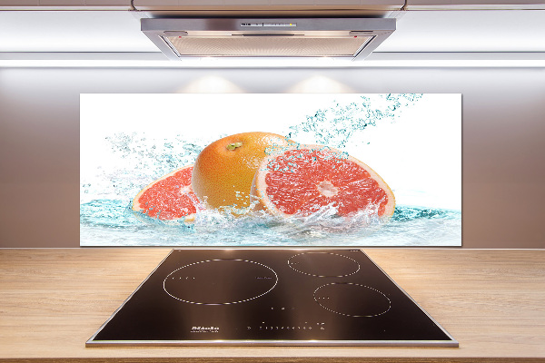 Cooker splashback Grapefruit