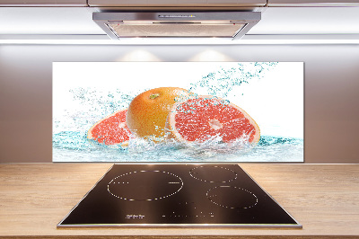 Cooker splashback Grapefruit