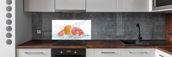 Cooker splashback Grapefruit