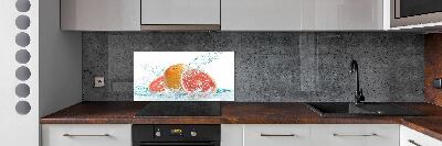 Cooker splashback Grapefruit