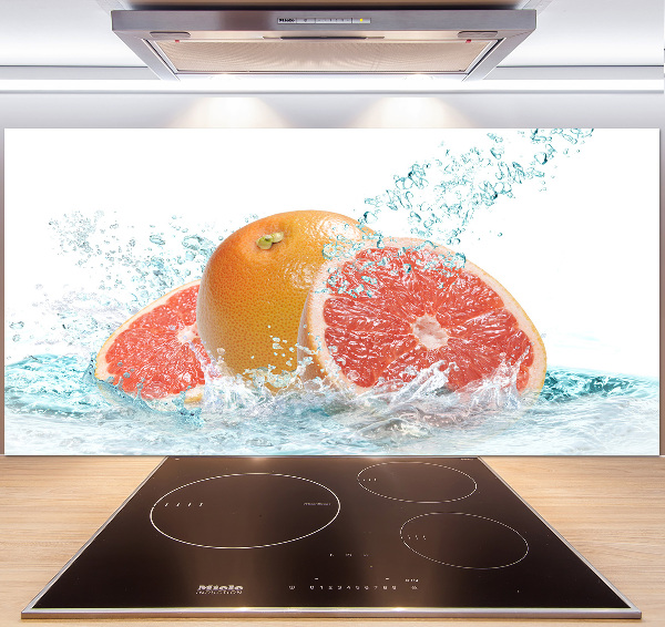 Cooker splashback Grapefruit