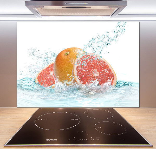 Cooker splashback Grapefruit