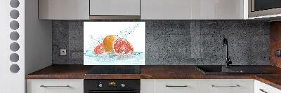 Cooker splashback Grapefruit