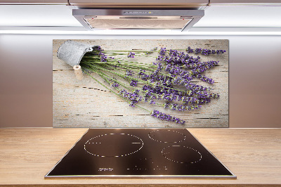 Kitchen splashback Lavender in a pot