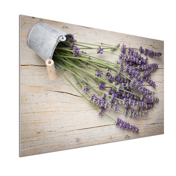 Kitchen splashback Lavender in a pot