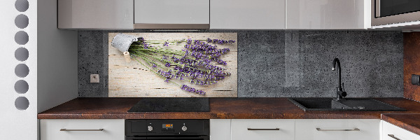 Kitchen splashback Lavender in a pot