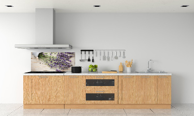 Kitchen splashback Lavender in a pot