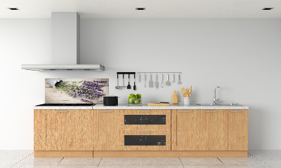 Kitchen splashback Lavender in a pot