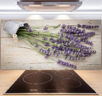 Kitchen splashback Lavender in a pot