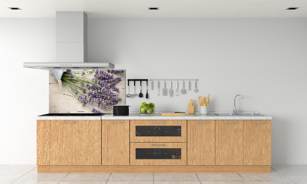 Kitchen splashback Lavender in a pot