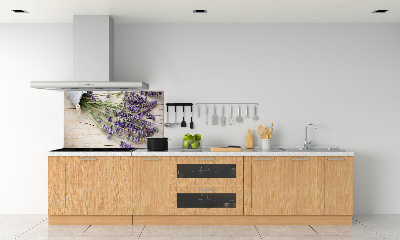 Kitchen splashback Lavender in a pot