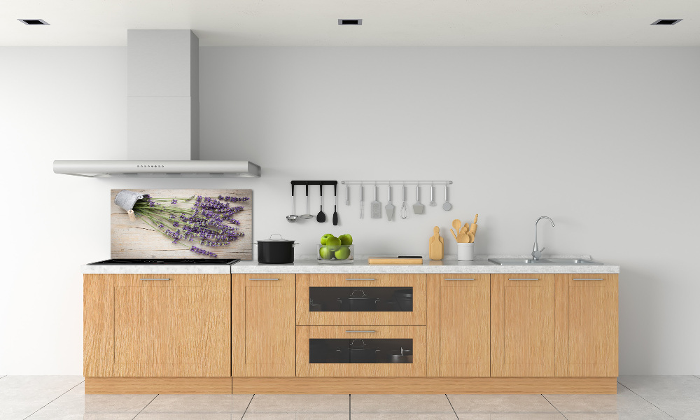 Kitchen splashback Lavender in a pot