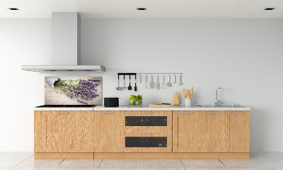 Kitchen splashback Lavender in a pot