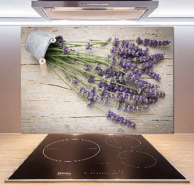 Kitchen splashback Lavender in a pot