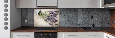 Kitchen splashback Lavender in a pot