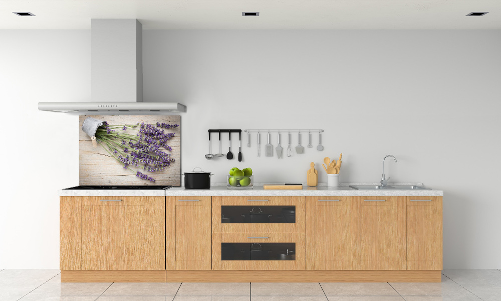 Kitchen splashback Lavender in a pot