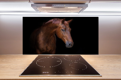 Cooker splashback Brown horse