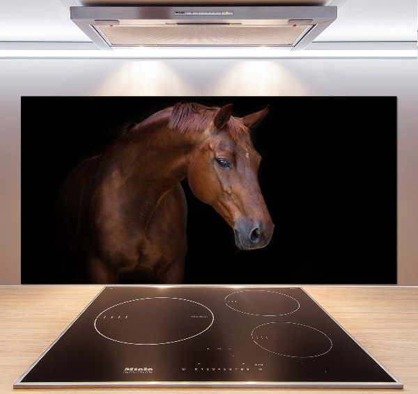 Cooker splashback Brown horse