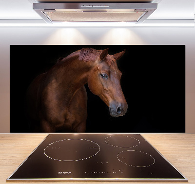 Cooker splashback Brown horse