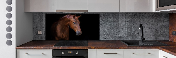 Cooker splashback Brown horse