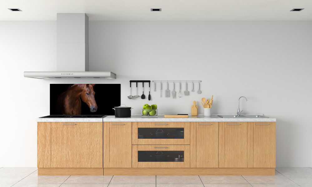 Cooker splashback Brown horse