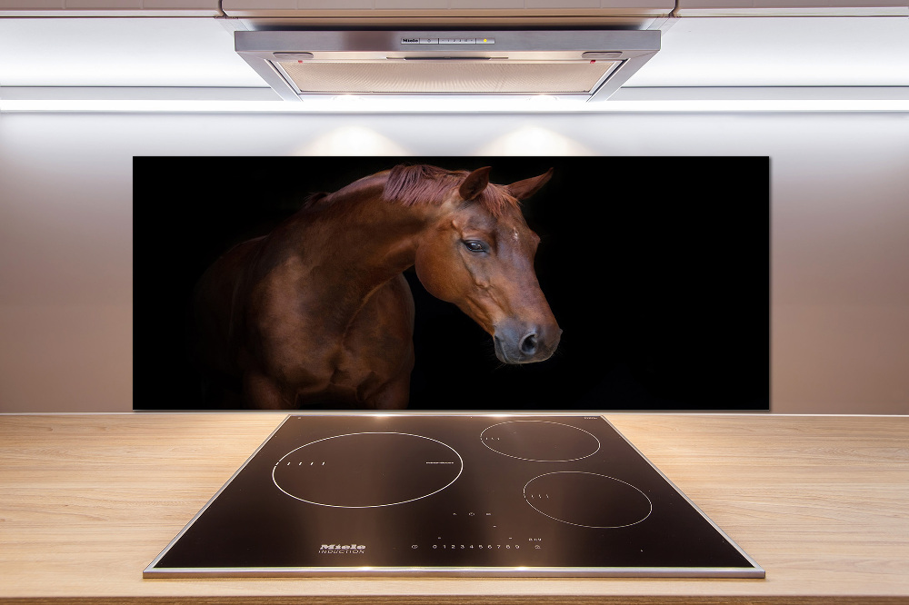 Cooker splashback Brown horse