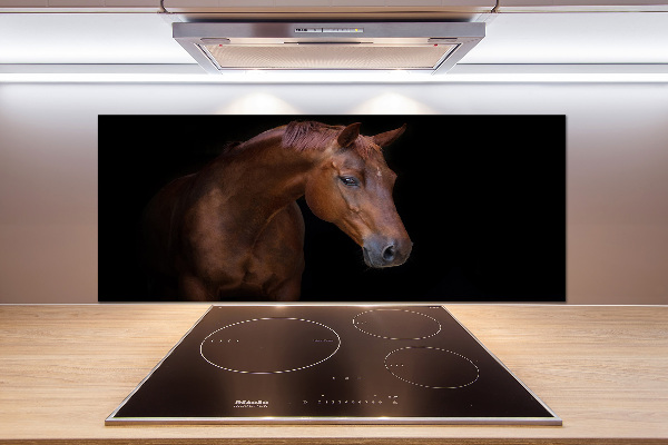 Cooker splashback Brown horse