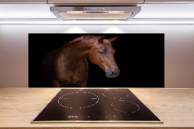 Cooker splashback Brown horse