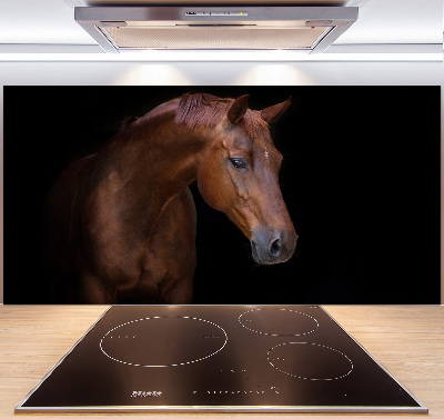 Cooker splashback Brown horse