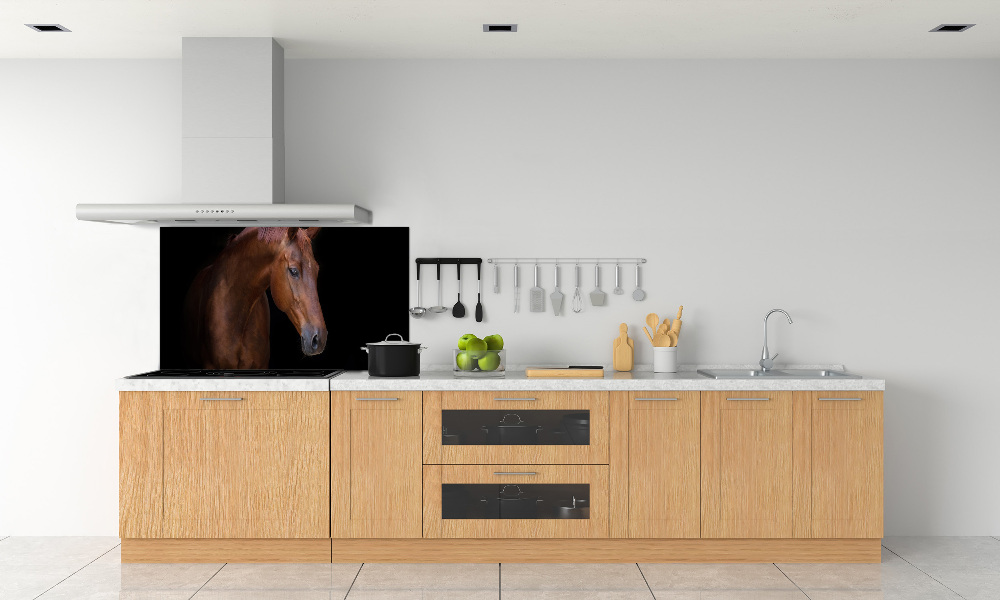 Cooker splashback Brown horse