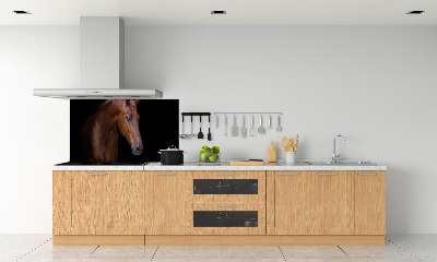 Cooker splashback Brown horse