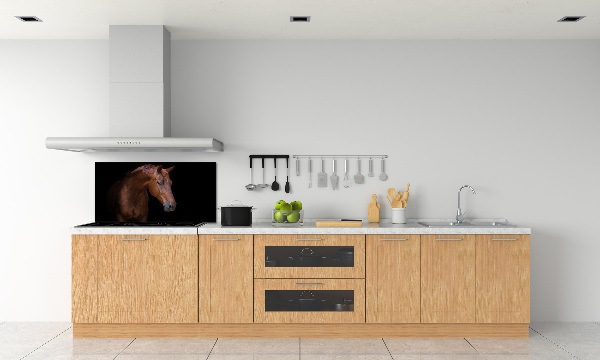 Cooker splashback Brown horse