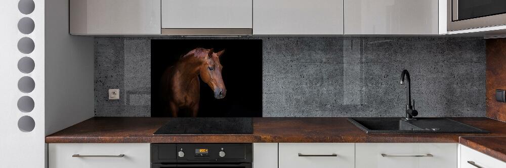 Cooker splashback Brown horse