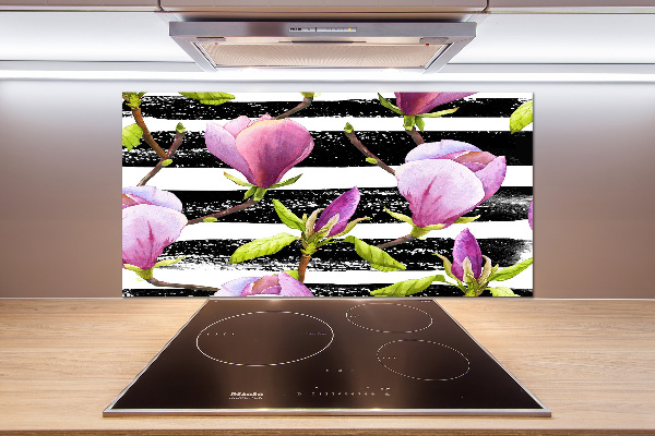 Cooker splashback Magnolia stripes