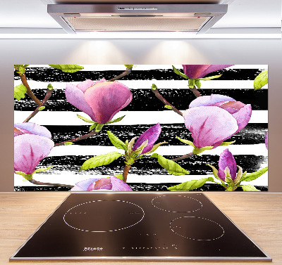 Cooker splashback Magnolia stripes