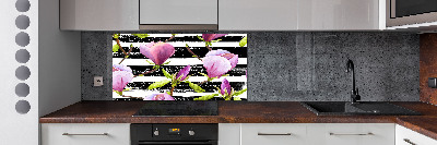 Cooker splashback Magnolia stripes