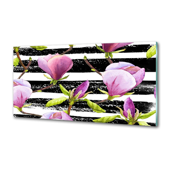 Cooker splashback Magnolia stripes