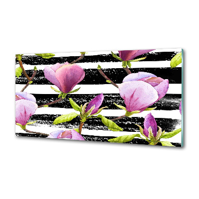 Cooker splashback Magnolia stripes