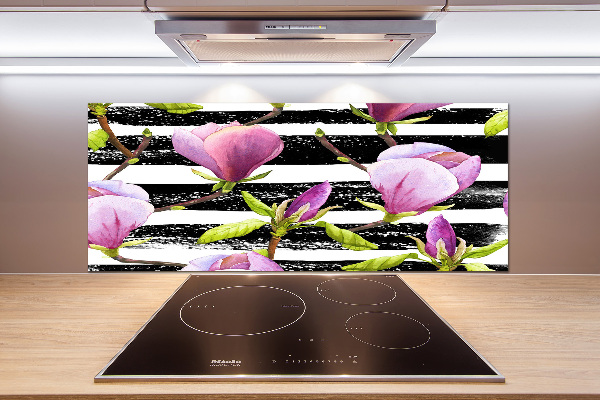 Cooker splashback Magnolia stripes