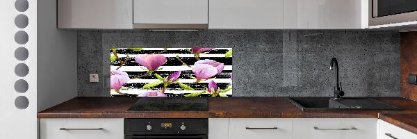 Cooker splashback Magnolia stripes