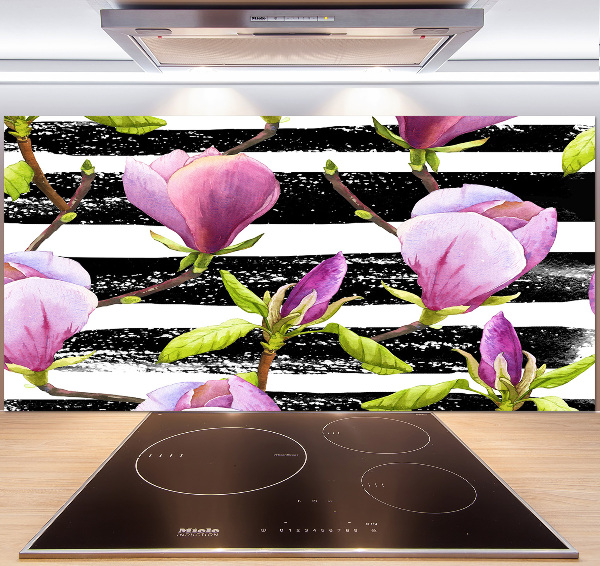 Cooker splashback Magnolia stripes