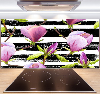 Cooker splashback Magnolia stripes