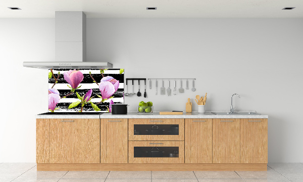 Cooker splashback Magnolia stripes