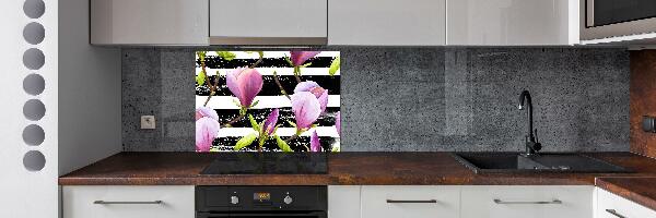 Cooker splashback Magnolia stripes