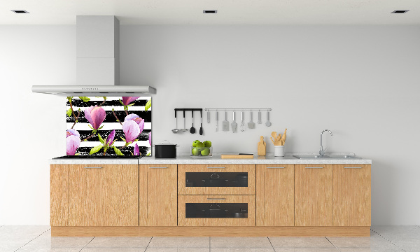 Cooker splashback Magnolia stripes