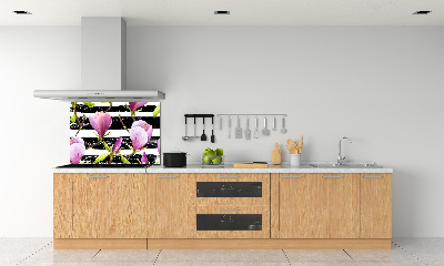 Cooker splashback Magnolia stripes