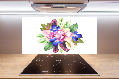 Cooker splashback Bouquet of flowers