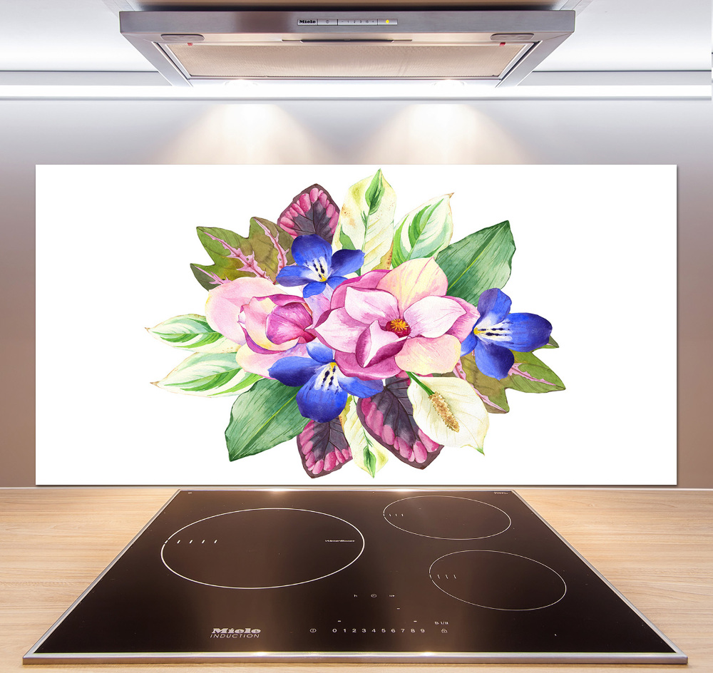 Cooker splashback Bouquet of flowers