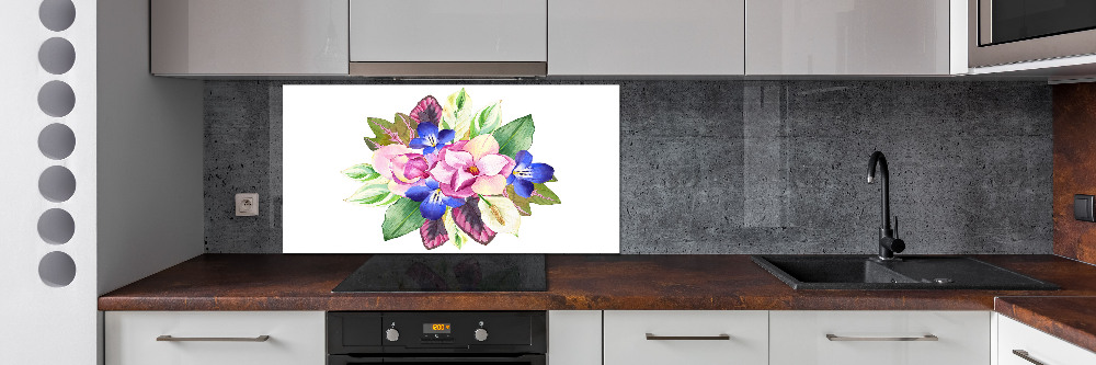 Cooker splashback Bouquet of flowers