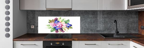 Cooker splashback Bouquet of flowers